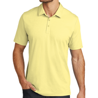 Travis Mathew Oceanside Heather Polo, Pale Banana Heather / Pale Banana Heather, Front view