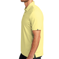 Travis Mathew Oceanside Heather Polo, Pale Banana Heather / Pale Banana Heather, Left Sleeve view