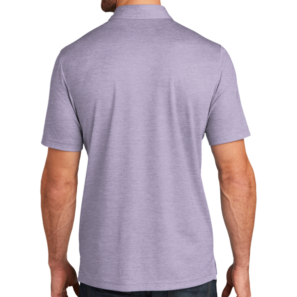 Travis Mathew Oceanside Heather Polo, Purple Sage Heather / Purple Sage Heather, Back view