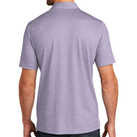 Travis Mathew Oceanside Heather Polo, Purple Sage Heather / Purple Sage Heather, Back view