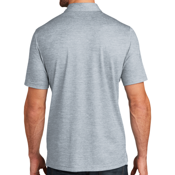 Travis Mathew Oceanside Heather Polo, Quiet Shade Grey Heather / Quiet Shade Grey Heather, Back view