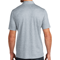 Travis Mathew Oceanside Heather Polo, Quiet Shade Grey Heather / Quiet Shade Grey Heather, Back view