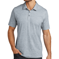 Travis Mathew Oceanside Heather Polo, Quiet Shade Grey Heather / Quiet Shade Grey Heather, Front view
