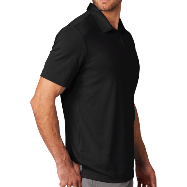Travis Mathew Oceanside Solid Polo, Black, Right Sleeve view