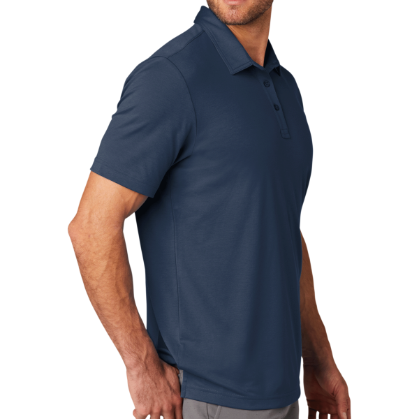 Travis Mathew Oceanside Solid Polo, Blue Nights, Right Sleeve view