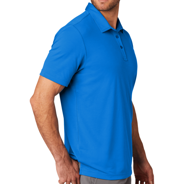 Travis Mathew Oceanside Solid Polo, Classic Blue, Right Sleeve view