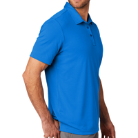 Travis Mathew Oceanside Solid Polo, Classic Blue, Right Sleeve view