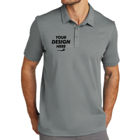 Travis Mathew Oceanside Solid Polo, Quiet Shade Grey, Front view, Mockup