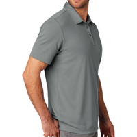 Travis Mathew Oceanside Solid Polo, Quiet Shade Grey, Right Sleeve view