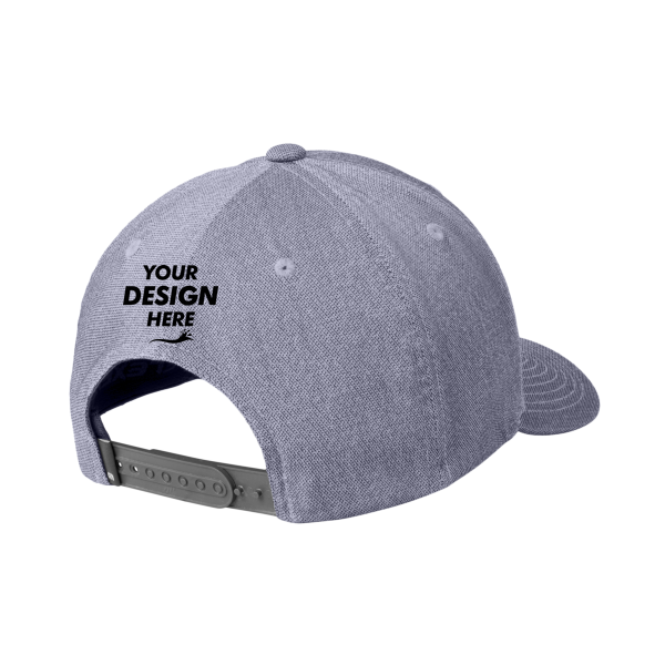 Travis Mathew On Ice Patch Cap, Quiet Shade Grey Heather, Back view, Mockup