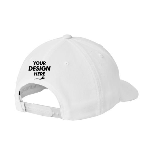 Travis Mathew On Ice Patch Cap, White, Back view, Mockup