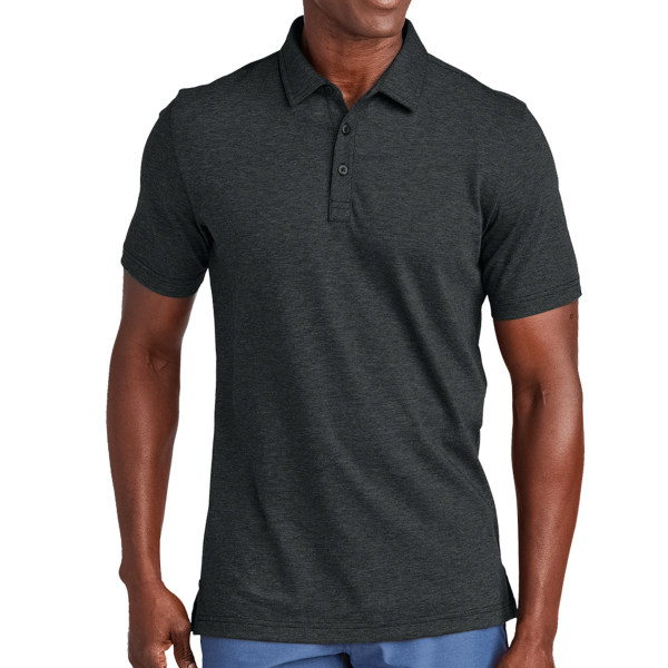 Travis Mathew Sunnyvale Polo, Black Heather, Front view