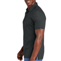Travis Mathew Sunnyvale Polo, Black Heather, Left Sleeve view