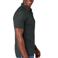 Travis Mathew Sunnyvale Polo, Black Heather, Right Sleeve view