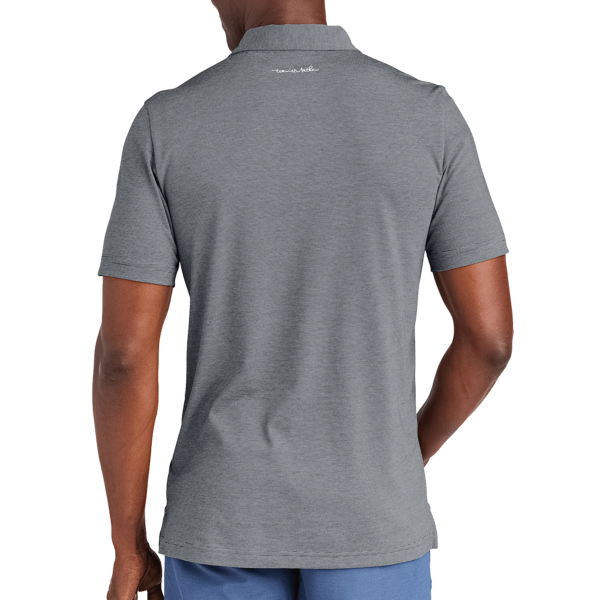 Travis Mathew Sunnyvale Polo, Dark Grey Heather, Back view