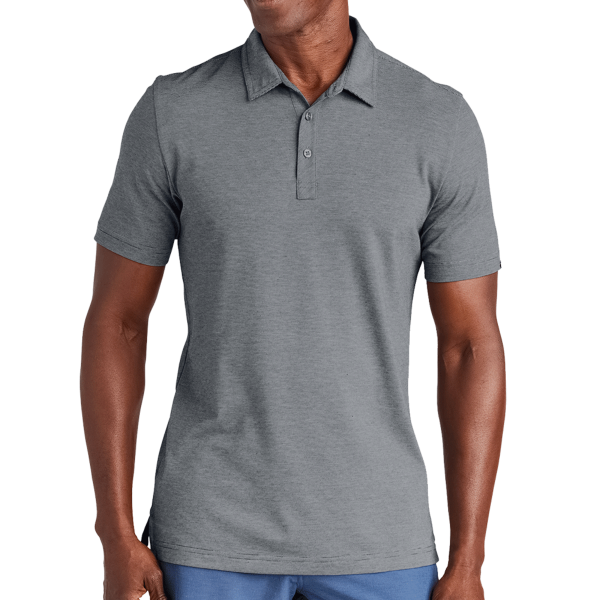Travis Mathew Sunnyvale Polo, Dark Grey Heather, Front view