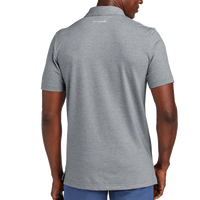 Travis Mathew Sunnyvale Polo, Light Grey Heather, Back view