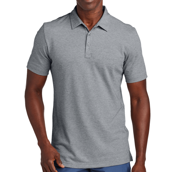 Travis Mathew Sunnyvale Polo, Light Grey Heather, Front view