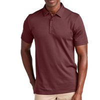 Travis Mathew Sunnyvale Polo, Oxblood Heather, Front view