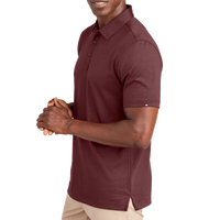 Travis Mathew Sunnyvale Polo, Oxblood Heather, Left Sleeve view