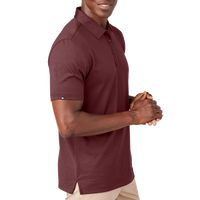 Travis Mathew Sunnyvale Polo, Oxblood Heather, Right Sleeve view