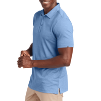 Travis Mathew Sunnyvale Polo, Strong Blue Heather, Left Sleeve view