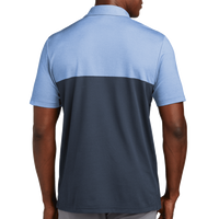 Travis Mathew Sunset Blocked Polo, Riviera Heather / Blue Nights, Back view