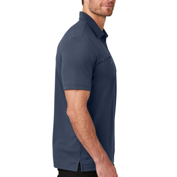 Travis Mathew Sunsetters Pocket Polo, Blue Nights, Right Sleeve view