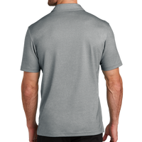 Travis Mathew Sunsetters Pocket Polo, Grey Heather, Back view