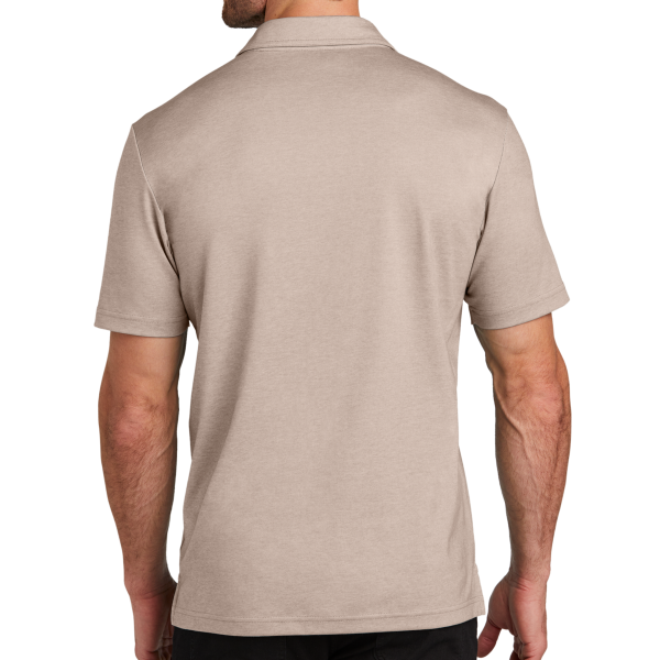 Travis Mathew Sunsetters Pocket Polo, Portabella Heather, Back view