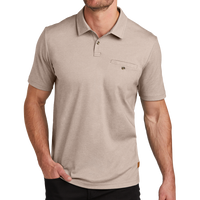 Travis Mathew Sunsetters Pocket Polo, Portabella Heather, Front view