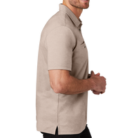 Travis Mathew Sunsetters Pocket Polo, Portabella Heather, Right Sleeve view