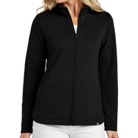 Travis Mathew Women's Coveside Full Zip, Black, Front view