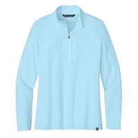 Travis Mathew Women's Crestview 1/4 Zip, Dream Blue, Front view