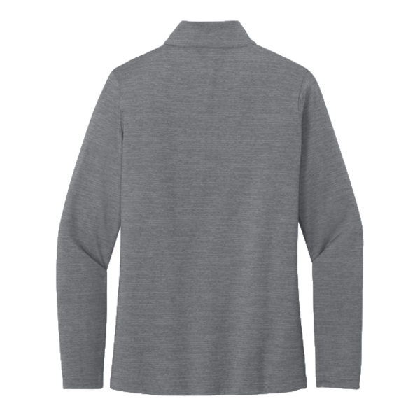 Travis Mathew Women's Crestview 1/4 Zip, Grey Heather, Back view