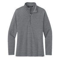 Travis Mathew Women's Crestview 1/4 Zip, Grey Heather, Front view