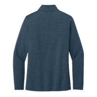 Travis Mathew Women's Crestview 1/4 Zip, Vintage Indigo Heather, Back view