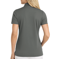 Travis Mathew Women's Oceanside Solid Polo, Quiet Shade Grey, Back view