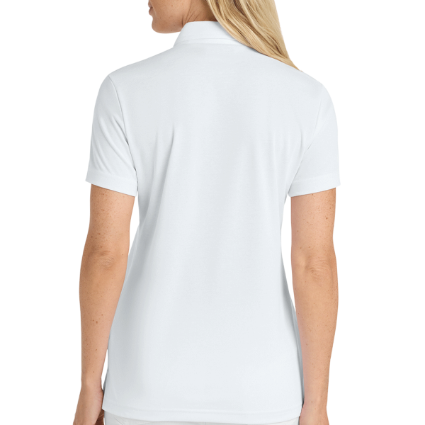 Travis Mathew Women's Oceanside Solid Polo, White, Back view
