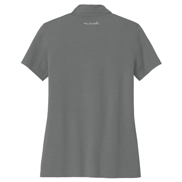 Travis Mathew Women's Sunnyvale Polo, Dark Grey Heather, Back view