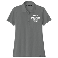 Travis Mathew Women's Sunnyvale Polo, Dark Grey Heather, Front view, Mockup