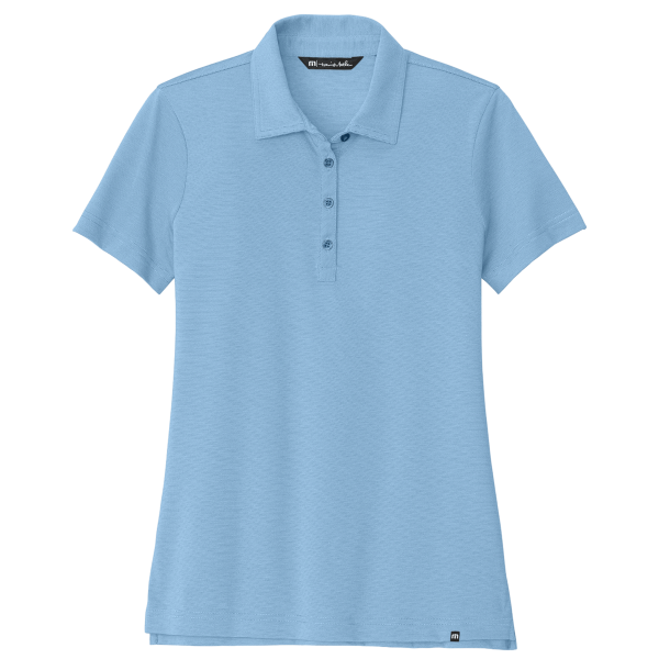 Travis Mathew Women's Sunnyvale Polo, Strong Blue Heather, Front view