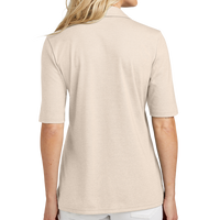 Travis Mathew Women's Sunsetters Polo, Natural Heather, Back view