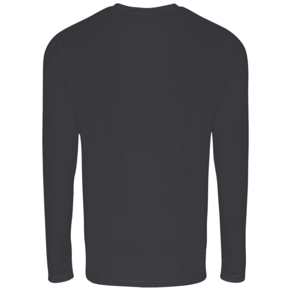 TriDri Unisex Panelled Long Sleeve Tech T-Shirt, Black, Back view