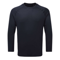 TriDri Unisex Panelled Long Sleeve Tech T-Shirt, French Navy, Front view