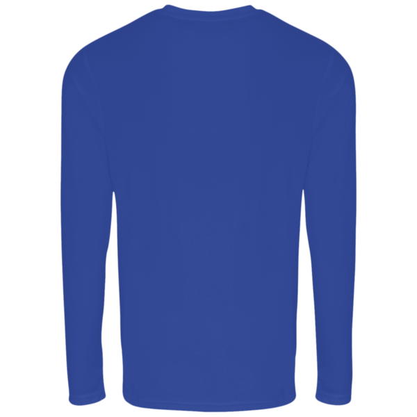 TriDri Unisex Panelled Long Sleeve Tech T-Shirt, Royal, Back view