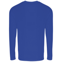 TriDri Unisex Panelled Long Sleeve Tech T-Shirt, Royal, Back view