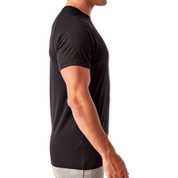 TriDri Unisex Panelled Tech T-Shirt, Black, Right Sleeve view