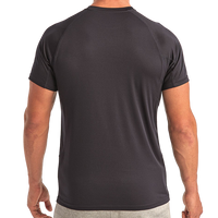 TriDri Unisex Panelled Tech T-Shirt, French Navy, Back view