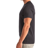 TriDri Unisex Panelled Tech T-Shirt, French Navy, Left Sleeve view